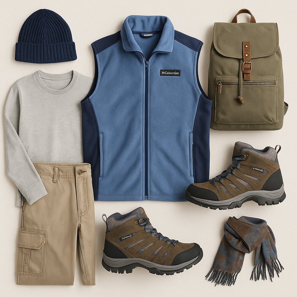 Columbia Small Blue Fleece Vest – Outdoor | Coastal | Athleisure